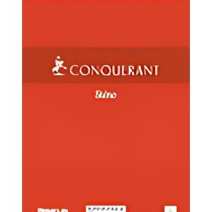 CONQUERANT SEPT Bloc sténo à spirale, A5, ligné