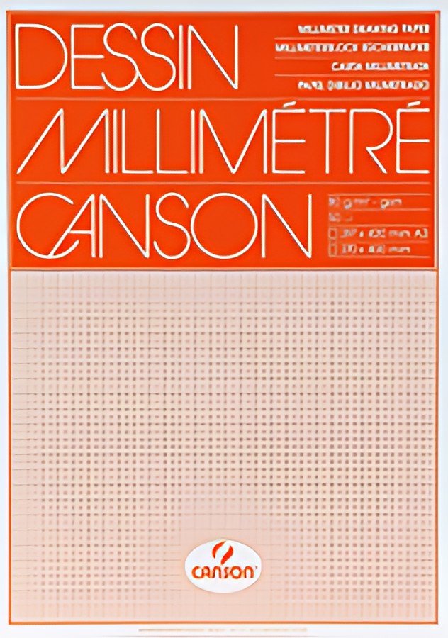 CANSON Papier millimétré, 650 x 500 mm, 90 g/m2