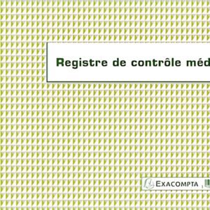 EXACOMPTA Piqûre "Registre de contrôle médical", 240 x 320mm