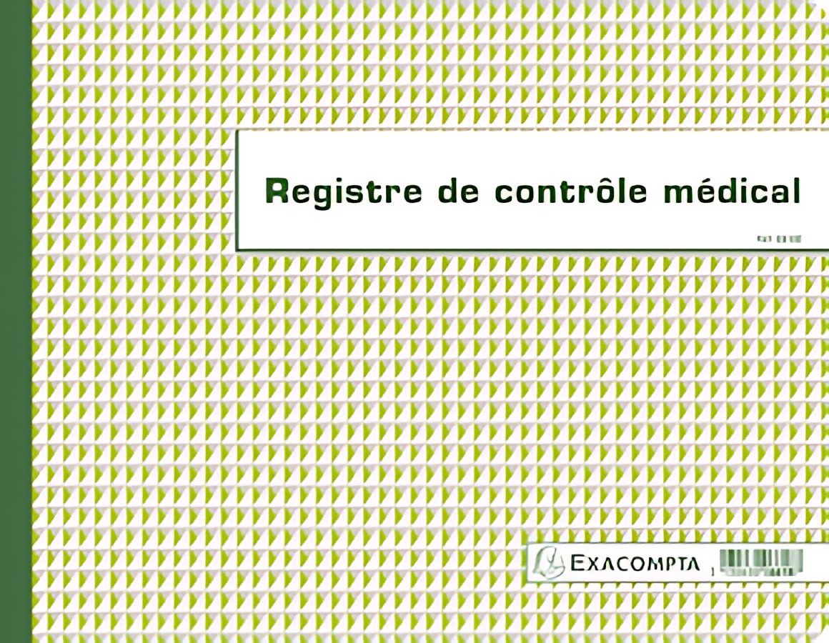 EXACOMPTA Piqûre "Registre de contrôle médical", 240 x 320mm