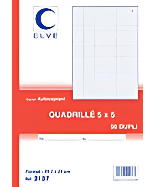 ELVE Manifold quadrillé (5/5), 140 x 105 mm, tripli