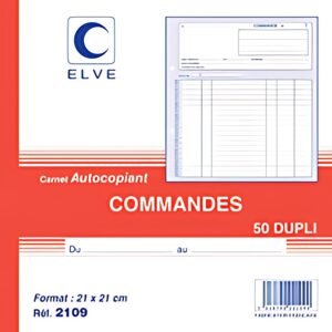 ELVE Manifold "Commandes", 297 x 210 mm, dupli