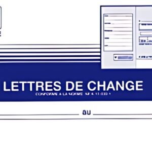 ELVE Carnet à souche "Lettres de change", 102 x 270 mm