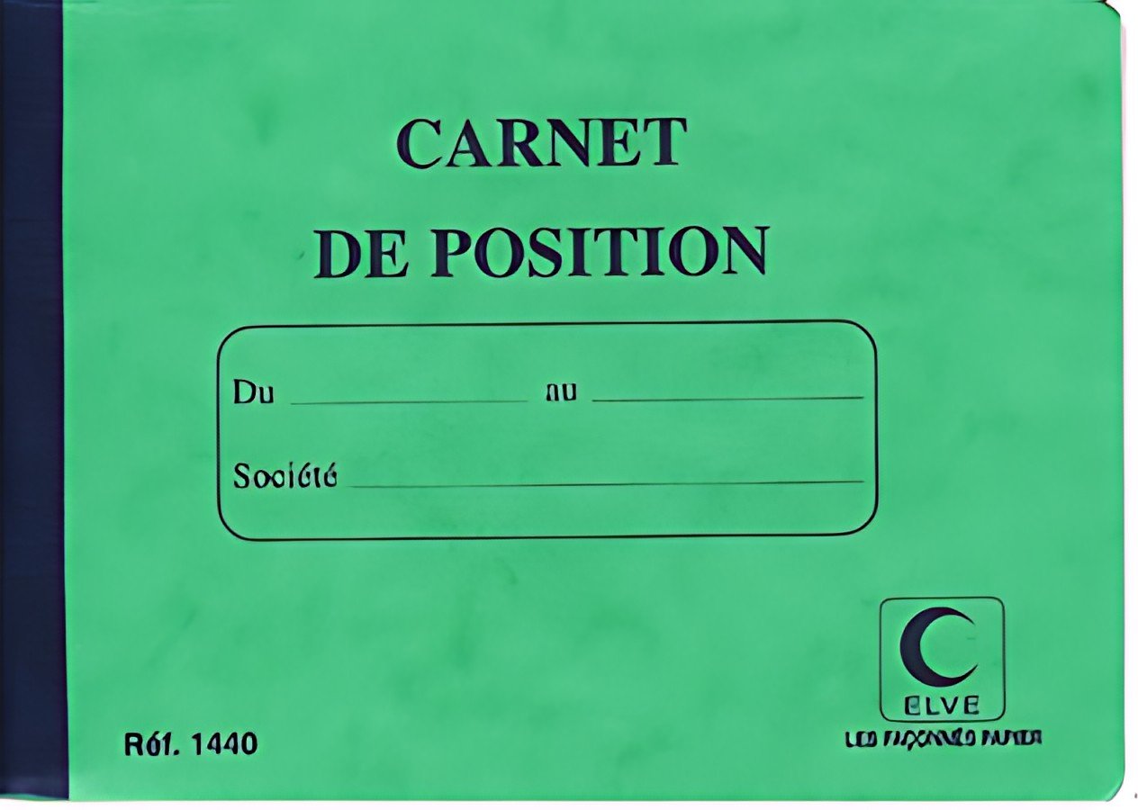 ELVE Carnet de position de compte, 114 x 156 mm