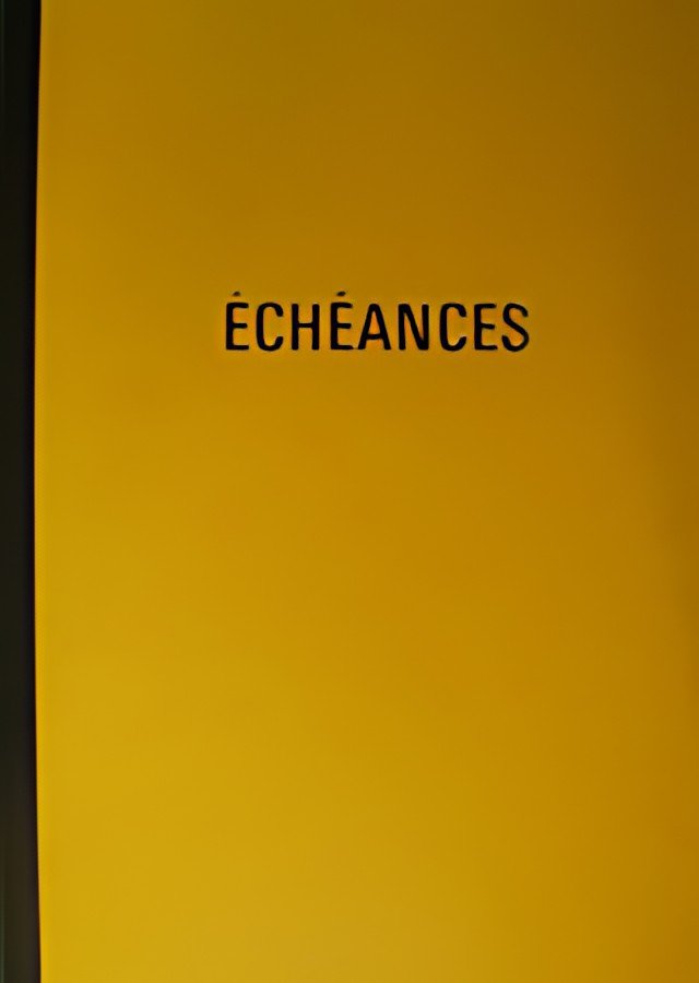 ELVE Piqûre "Echéancier", 96 pages, 297 x 210 mm