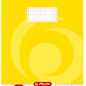 herlitz cahier A4, linéature 29 / quadrillé 5x9 mm, marge