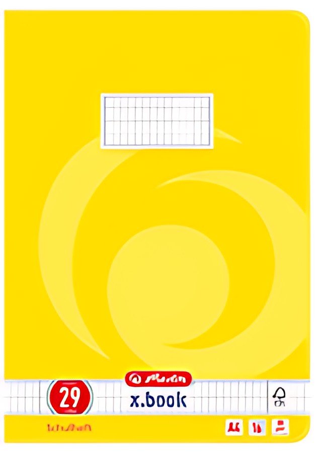 herlitz cahier A4, linéature 29 / quadrillé 5x9 mm, marge