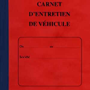 ELVE Carnet d'entretien de véhicule, 32 pages
