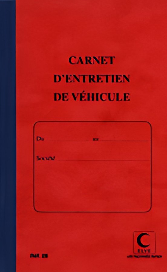 ELVE Carnet d'entretien de véhicule, 32 pages