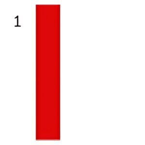 ELVE Bloc vendeur, dimensions: (L)135 x (H)60 mm, rouge