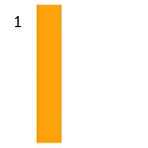ELVE Bloc vendeur, dimensions: (L)135 x (H)60 mm, orange