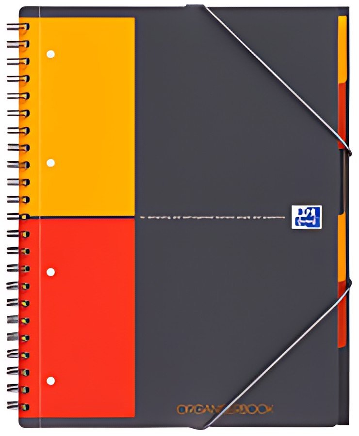 Oxford International Cahier "ORGANISERBOOK", A4+, quadrillé