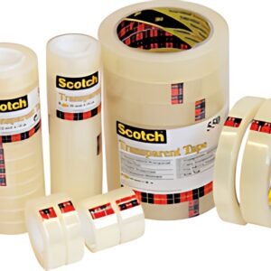 Scotch Ruban adhésif transparent 550, 19 mm x 66 m, film