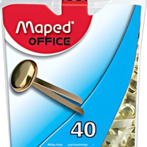 Maped Attaches parisiennes à tête ronde, en laiton, 17 mm