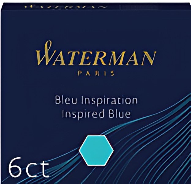 WATERMAN Cartouches d'encre standard mini, bleu sérénité