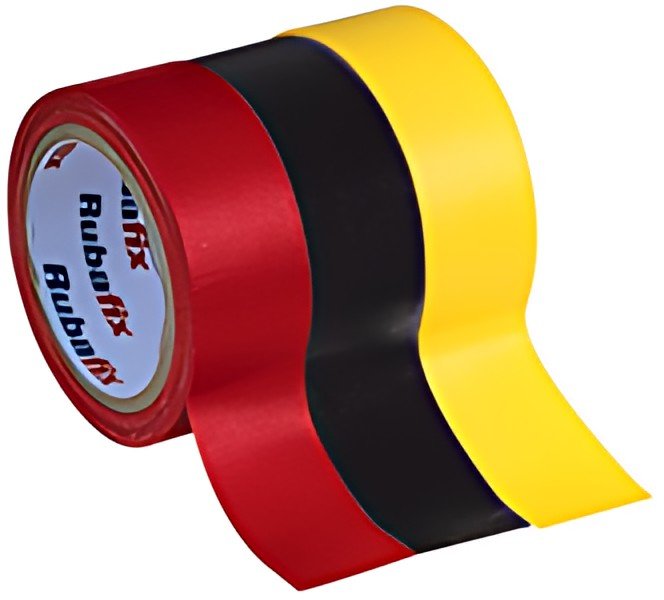 Rubafix Ruban toile, se découpe à la main, plastifié, bleu