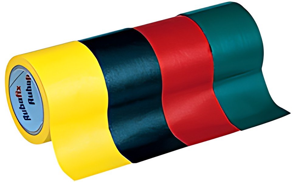 Rubafix Ruban toile, se découpe à la main, plastifié, noir