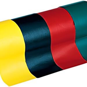 Rubafix Ruban toile, se découpe à la main, plastifié, rouge