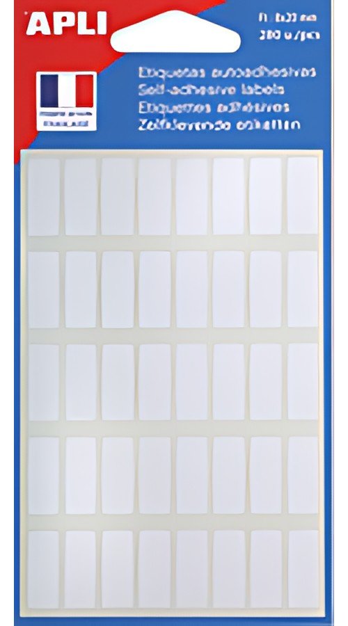 APLI Etiquette multi-usage, 8 x 20 mm, blanc