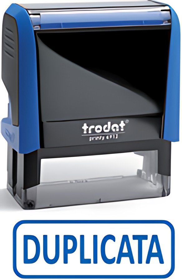 trodat Tampon marqueur de texte XPrint 4912 "DUPLICATA"