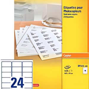AVERY Etiquette pour photocopieur, 105 x 37 mm, blanc