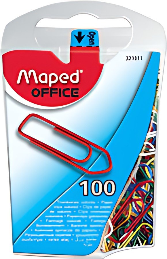 Maped Attache-lettres, acier laqué en couleur, 25 mm