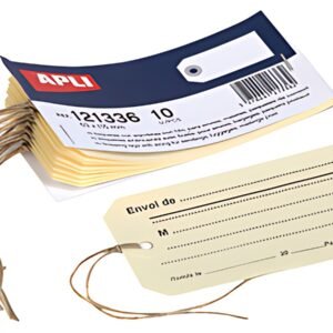 APLI Etiquettes américaines, imprimées, avec ficelle