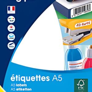 agipa Etiquette universelle, 80 x 140 mm, blanc