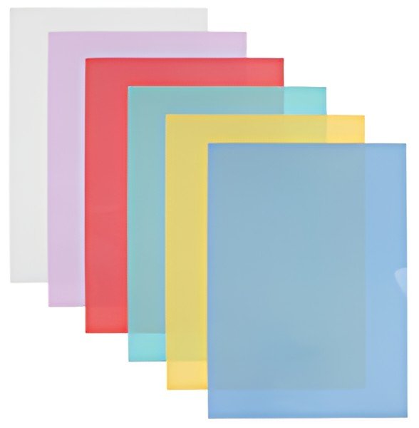 Oxford Pochettes coin Fard'Liss, A4, PVC 0,20 mm, jaune