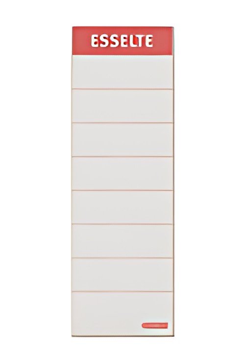 Esselte Etiquette pour dos de classeur, 60 x 190 mm, blanc