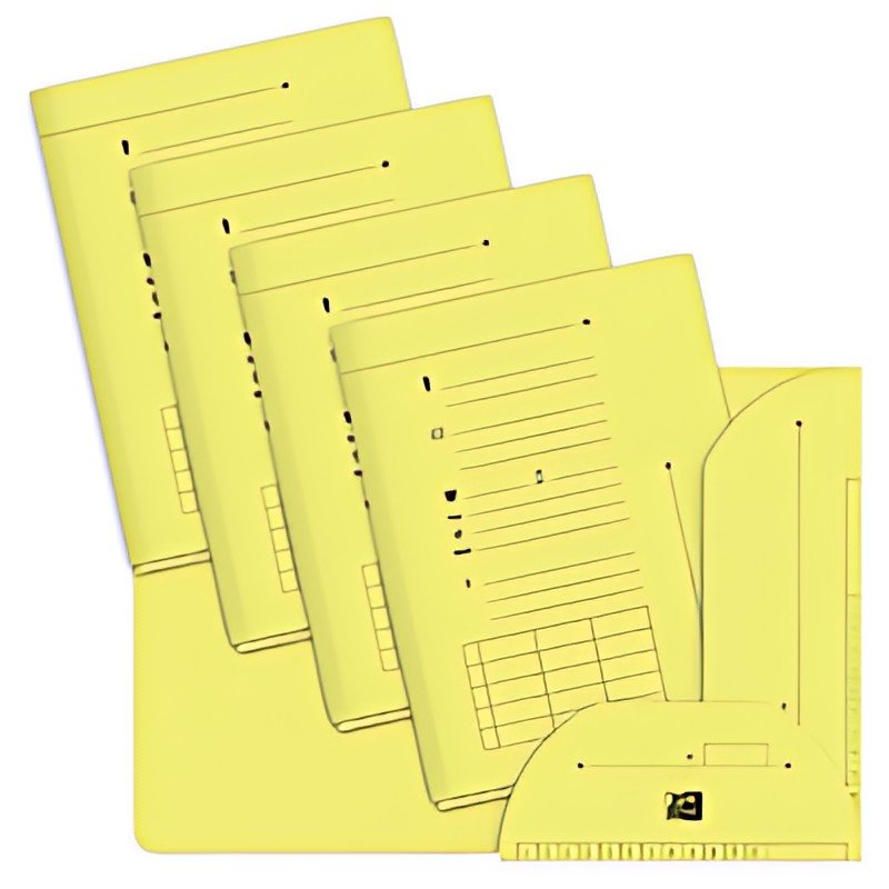 Oxford Chemise sous-dossier PASTEL, 2 rabats, A4, jaune