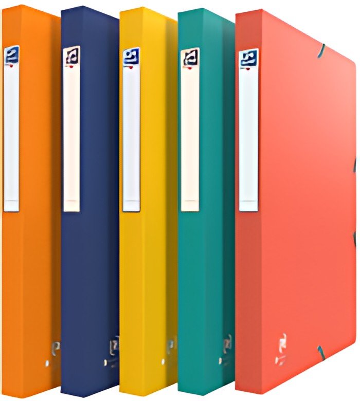 Oxford Boîte de classement Bicolor Recyc+, A4, assorti