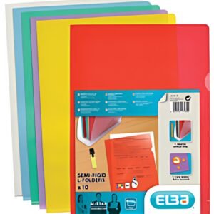 ELBA Pochettes coins M Star, en film solide PVC 0,15mm,jaune