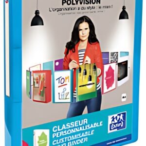 Oxford Classeur personnalisable POLYVISION, 20 mm, bleu