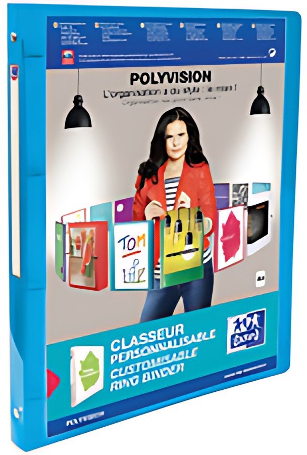 Oxford Classeur personnalisable POLYVISION, 20 mm, bleu