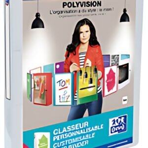Oxford Classeur personnalisable POLYVISION, 20 mm, incolore