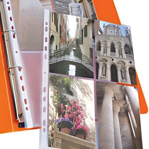 Oxford Pochettes perforées pour 8 photos 100 x 150,format A4
