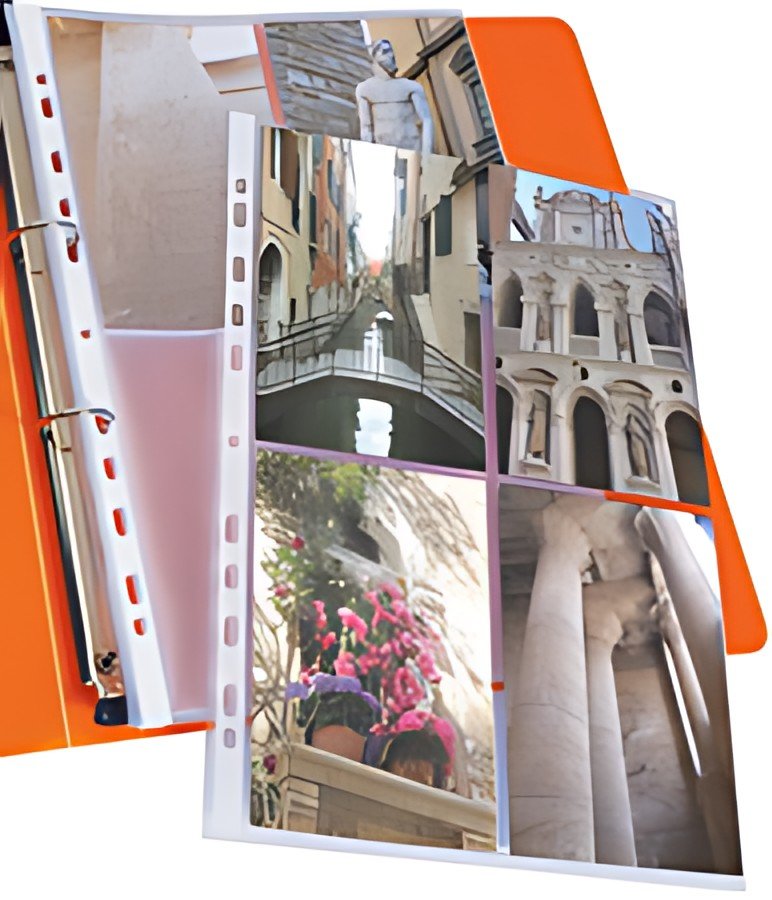 Oxford Pochettes perforées pour 8 photos 100 x 150,format A4