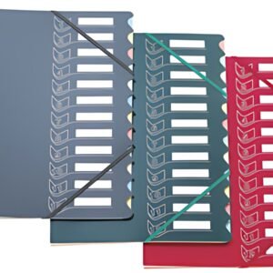 extendos Trieur à élastique série 437, 12 touches, assorti