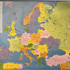 Esselte Sous-main en plastique, "Carte de l'Europe"