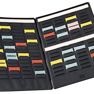 nobo Mini-Planning portable, 3 colonnes de 16 fentes/volet