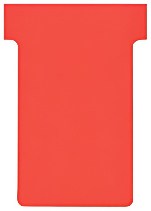 nobo Fiche T, indice 2 / 60 mm, 170 g/m2, rouge
