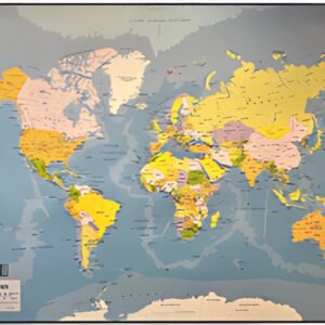 Esselte Sous-main en plastique, "Carte du monde"