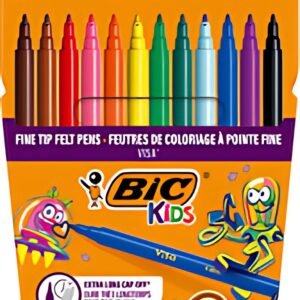 BIC KIDS Feutre Visa, étui en carton de 12