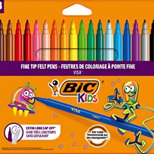 BIC KIDS Feutre Visa, étui en carton de 18