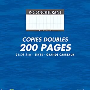 CONQUERANT SEPT Copies doubles, A4, Seyès, 200 pages