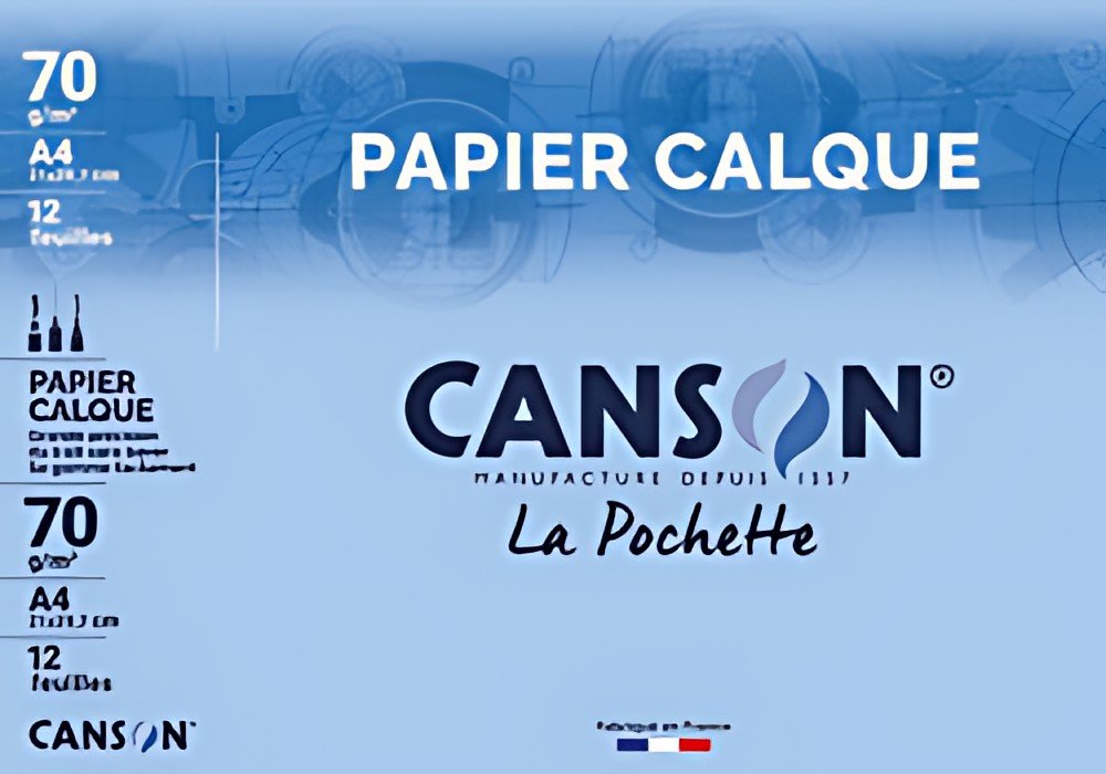 CANSON Papier calque satin, A4, 90 g/m2