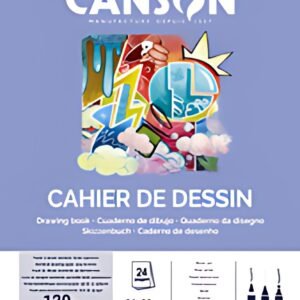 CANSON Cahier de dessin, uni, 120 g/m2, 170 x 220 mm