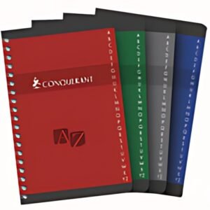 CONQUERANT SEPT Carnet répertoire, reliure intégrale, A4