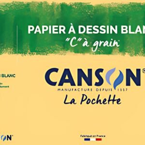 CANSON Papier à dessin "C" à grain, A3, 224 g/m2